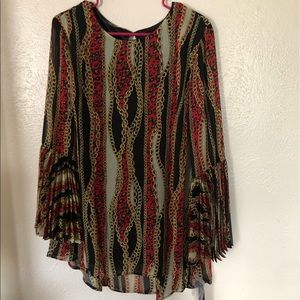 Beautiful winter long sleeve blouse